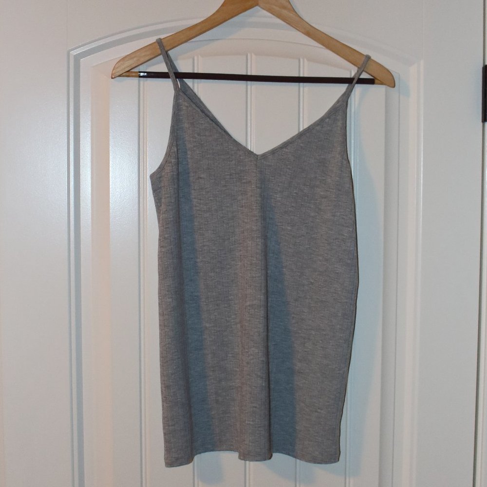 LOFT Outlet Ribbed Cami - Gray Sz Small